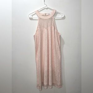 Candie’s baby pink Lace Party Dress. Size Medium.
